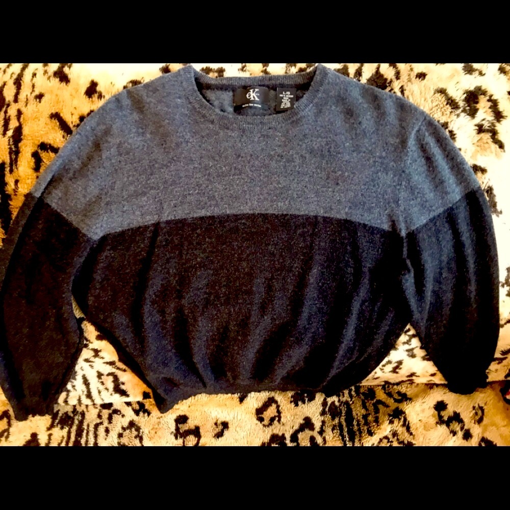 CALVIN KLEIN Charcoal Grey Sweater